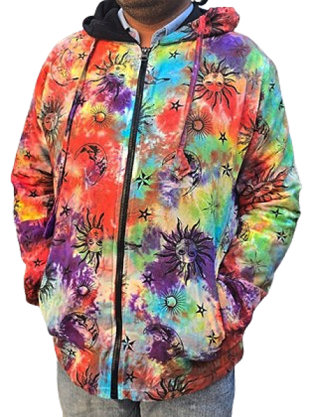 Printed Hippie Hoodie