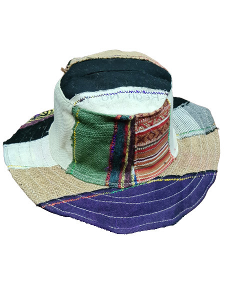 Hemp & Cotton Patchwork Hat