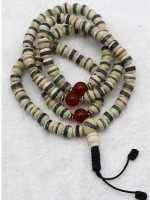 Yak bone prayer beads necklace