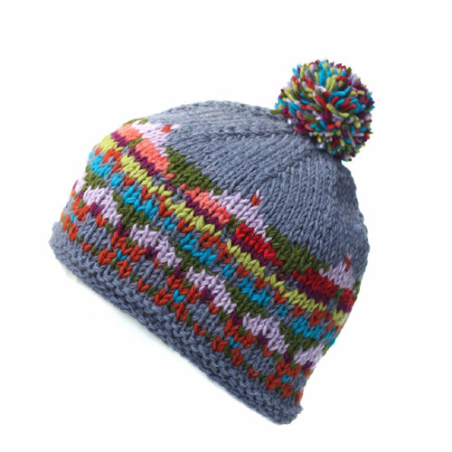 Berretto In Lana Nepalma GURU SHOP, Lavorato A Maglia, Multicolore, Unisex, Fodera In Pile, Caldo, Circonferenza 56-60 Cm