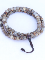 Natural Mexican Crazy Lace Agate Mala Set – 8mm handcrafted beads mala necklace and bracelet made in Nepal.