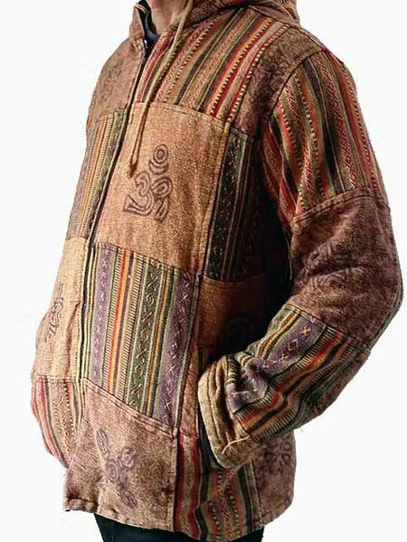 Patch heavy cotton jacket