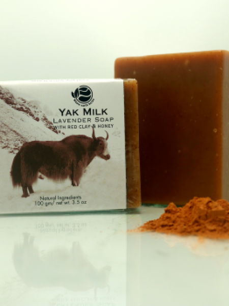 Yak Milk Lavender Soap with Red Clay