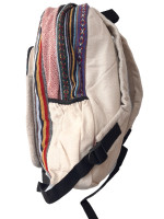 Pure hemp backpack made with a mix of woven cotton