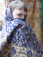Brushed Cotton Floral Indian Shawl