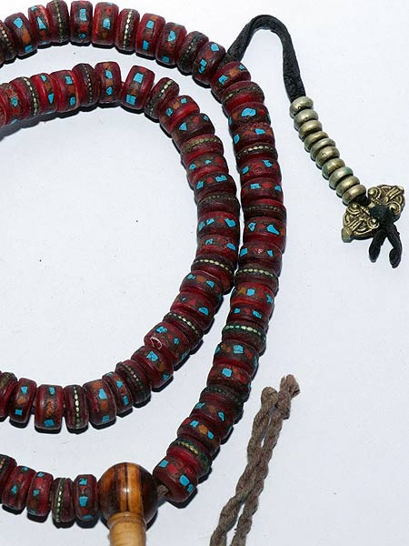 Tibetan yak bone mala