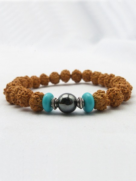 5 faces Rudraksha Seed Wrist Mala