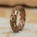 Endless Knot White Metal Ring