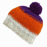 Funky, hippie wool knit beanie made in Kathmandu
