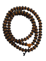 Wood and bone mala prayer beads from Nepal