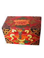 Hand painted Tibetan jewelry box