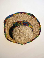 Rainbow hemp cotton hat
