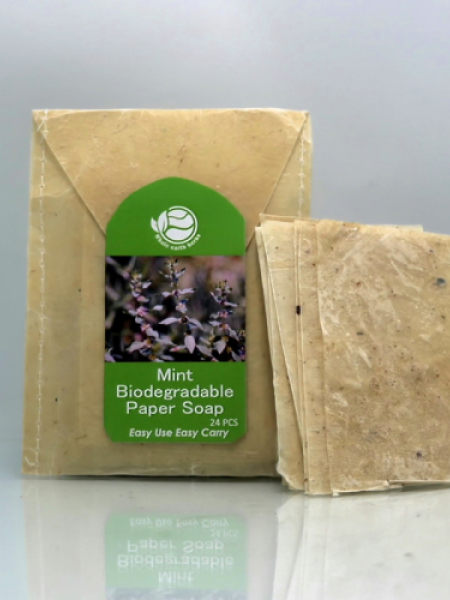 Mint Biodegradable Paper Soap