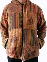 Patch heavy cotton jacket