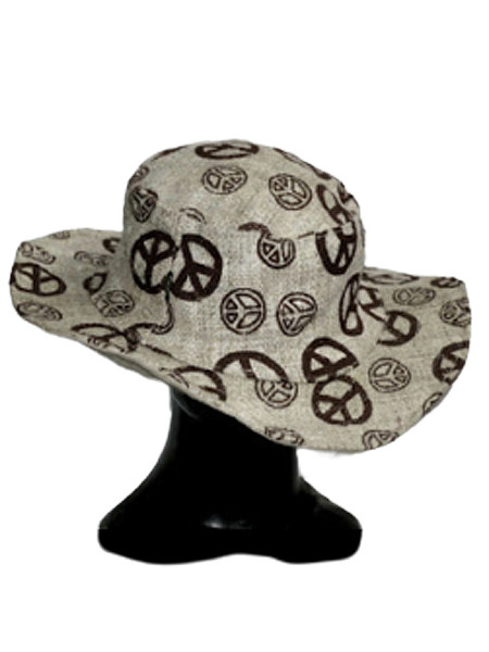 Peace Sign Hemp Hat