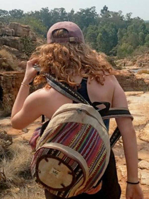 Hippie hemp backpack from Nepal