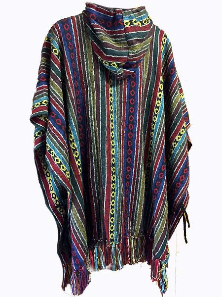 Hippie baja poncho