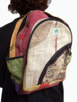 Funky hemp backpack from Nepal