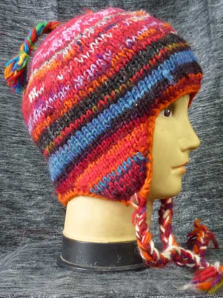 Earflap hat reds