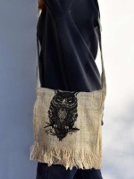 Owl Hemp Bag