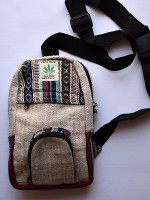 Small hemp shoulder bag