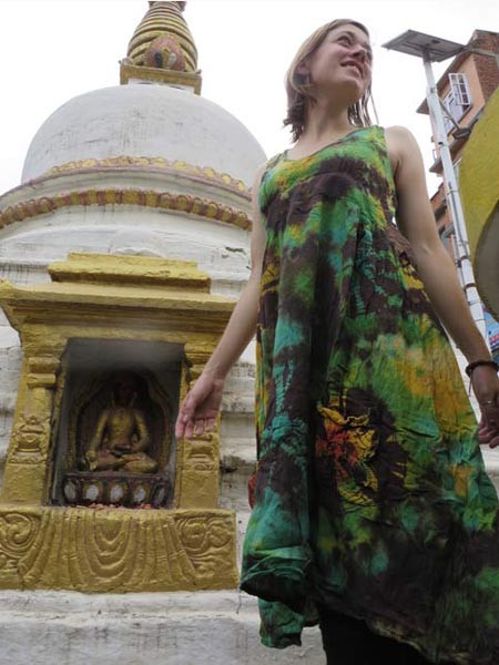 Hippy tie dye dress