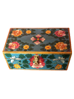 Hand painted Tibetan jewelry box