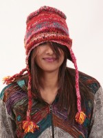 Wool sherpa ski hat made in Nepal