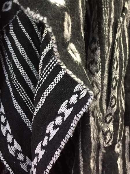 Black & white poncho