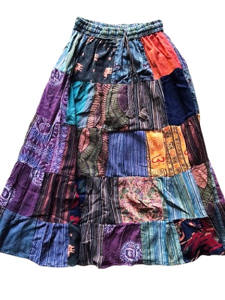 Patch Hippie Skirt
