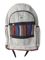 Pure hemp backpack made with a mix of woven cotton