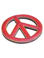Wooden peace sign wall hanging
