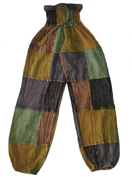 Himalayan Patchwork Hippie Pants With Pockets and Elastic Waist -   Canada