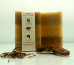 High Mountain Herbal Blend Soap bar with Juniper, Cedarwood, and Spikenard from Whole Earth Herbs, supplied by Himalayan Handmades.