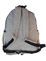 Pure hemp backpack made with a mix of woven cotton
