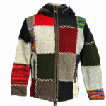 Patchwork wool jacket