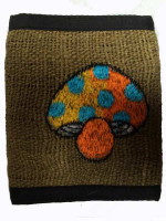 Hemp mushroom wallet, spotted