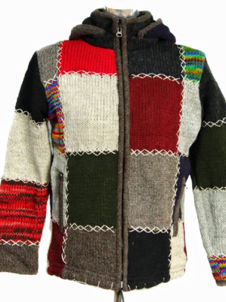 Patchwork Wool Jacket