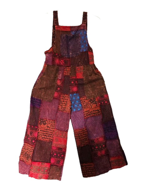 Hippie Printed Dungaree