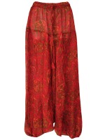Boho style silk palazzo pants from Nepal